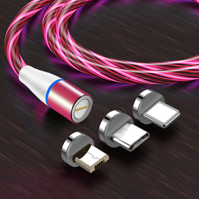 Fast Charging 120W Magnetic LED Micro USB Cable