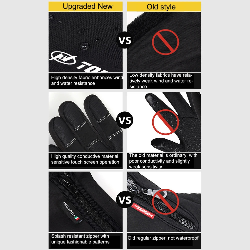 USB Touch Screen Anti-Slip Heated Gloves