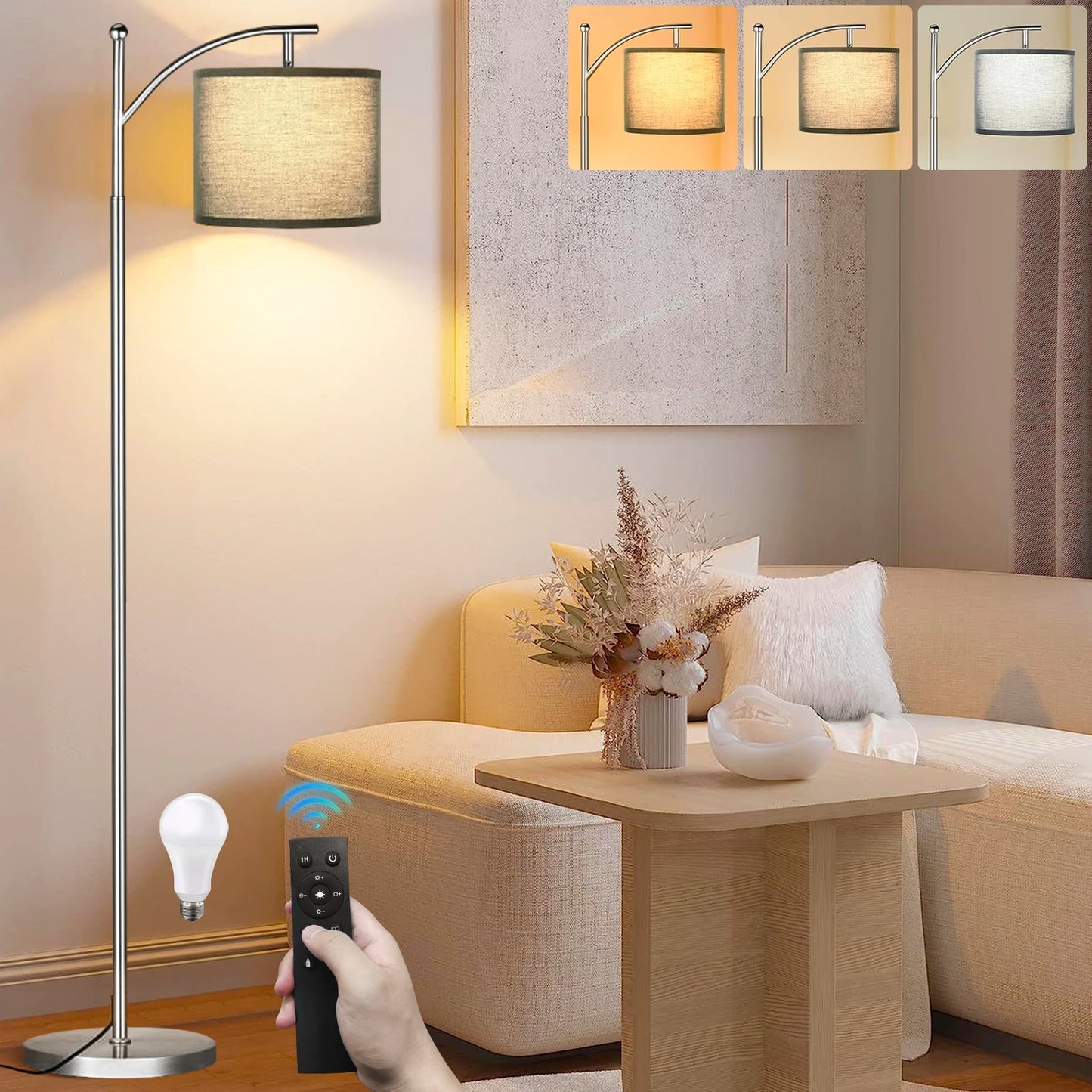 Floor Lamp For Living Room With 3 Colors