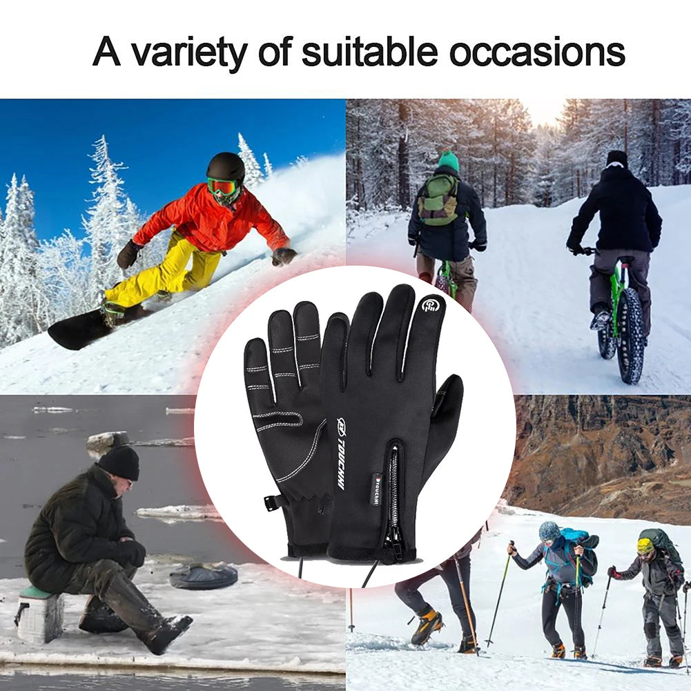 USB Touch Screen Anti-Slip Heated Gloves